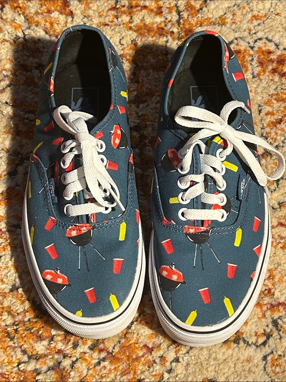 Vans Authentic Pool Vibes BBQ Cookout Summer Shoes Mens 7 Womens 8.5. New